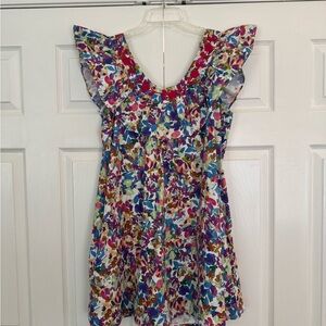 Mi Golondrina Multicolor Floral Dress